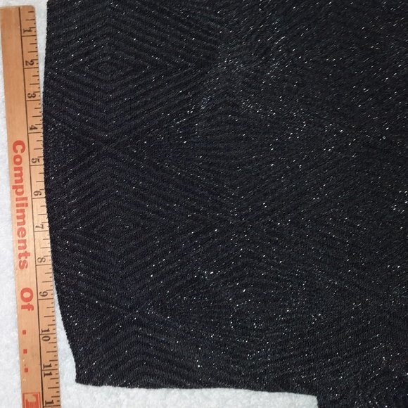 Speechless XS Metallic Pullover Crewneck Sweater Ribbed Knit Mock Turtleneck - Picture 4 of 7